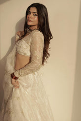 Kritika Khurana In Our Ecru Burnt Organza Lehenga Set